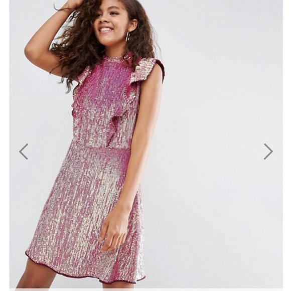 ASOS Dresses & Skirts - ASOS Frilly Sequin Dress, 6